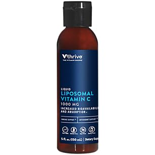 Botella de vitamina C liposomal líquida Vthrive sabor naranja