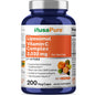 Botella de vitamina C liposomal NusaPure 200 cápsulas veganas