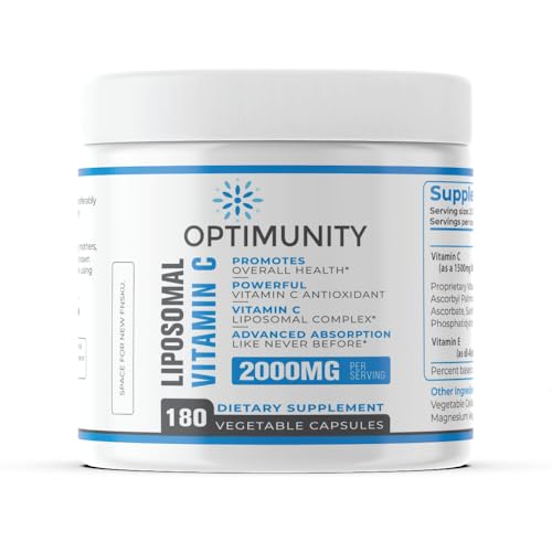 Botella de vitamina C liposomal Optimunity 2000 mg