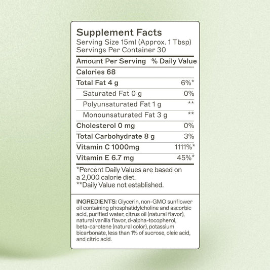 Botella vitamina c líquida liposomal 16 onzas Dr. Amy Myers