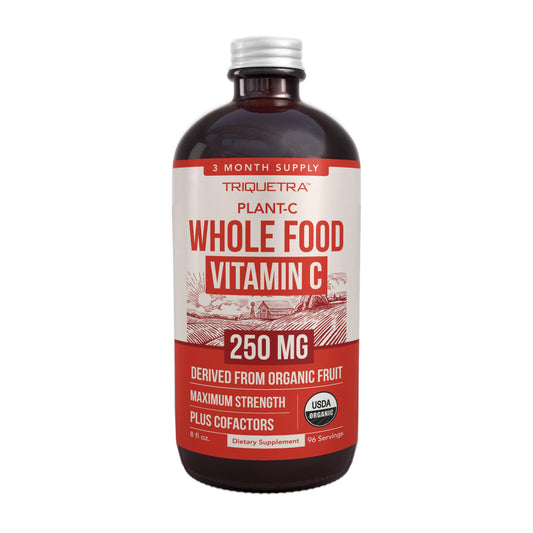 Botella de vitamina C orgánica líquida Triquetra Health 250 mg