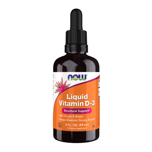 Botella Vitamina D3 líquida NOW Foods 2 oz