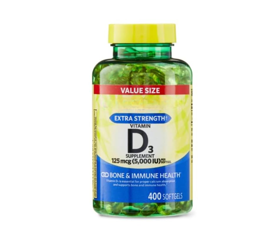 Botella de cápsulas de vitamina D3 SEDLAV 5000 UI para huesos y sistema inmune