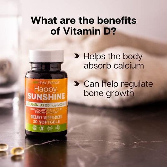 Botella vitamina D3 suplemento 60 cápsulas