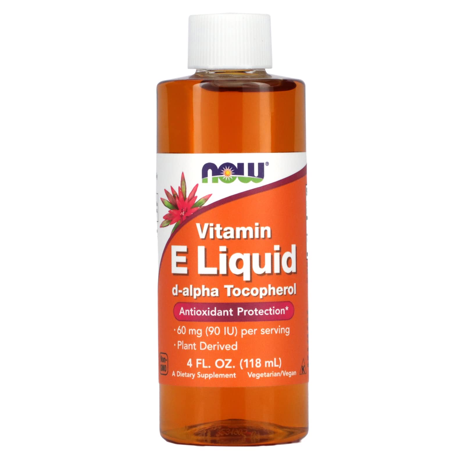 Botella de vitamina E líquida Now Foods 4 onzas