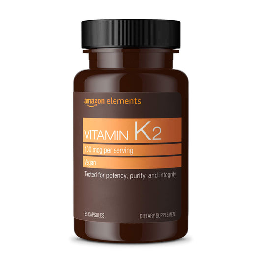 Botella vitamina k2 amazon elements 65 cápsulas