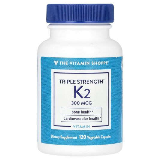 Botella vitamina K2 triple fuerza 300 mcg 120 cápsulas vegetales