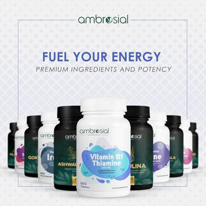 Botella vitamina tiamina de Ambrosial