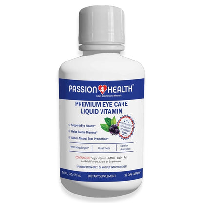 Botella de vitaminas líquidas para ojos con maqui berry 16 fl oz