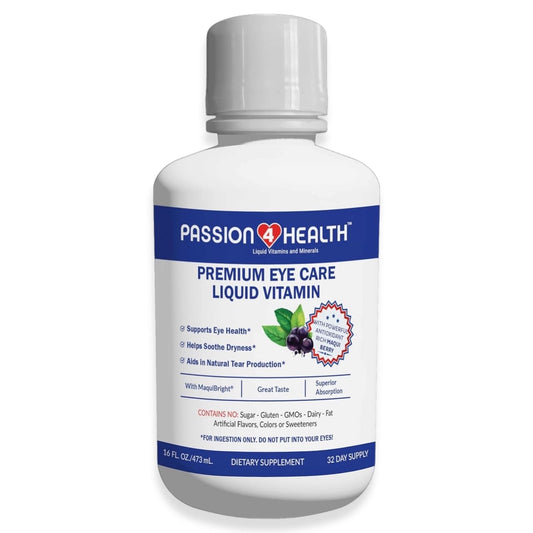 Botella de vitaminas líquidas para ojos con maqui berry 16 fl oz