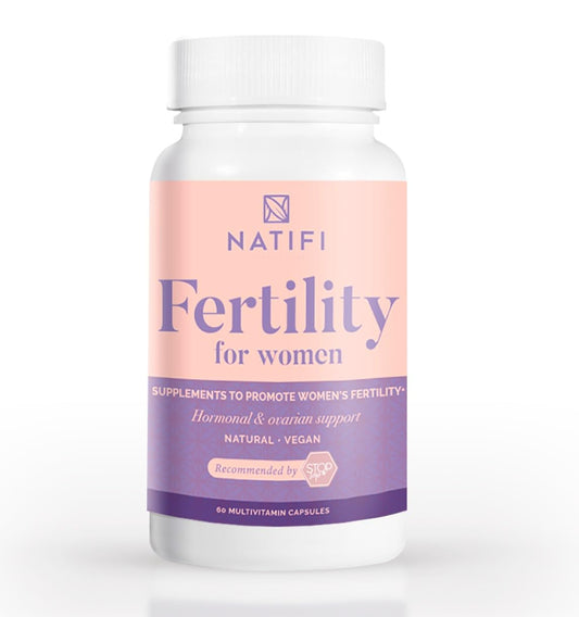 Botella vitaminas Natifi para fertilidad femenina