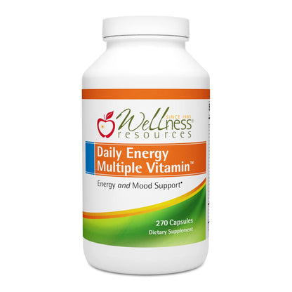Botella de vitaminas Wellness Resources Daily Energy