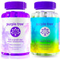 botella de vitaminas purple tree para bienestar post-celebración