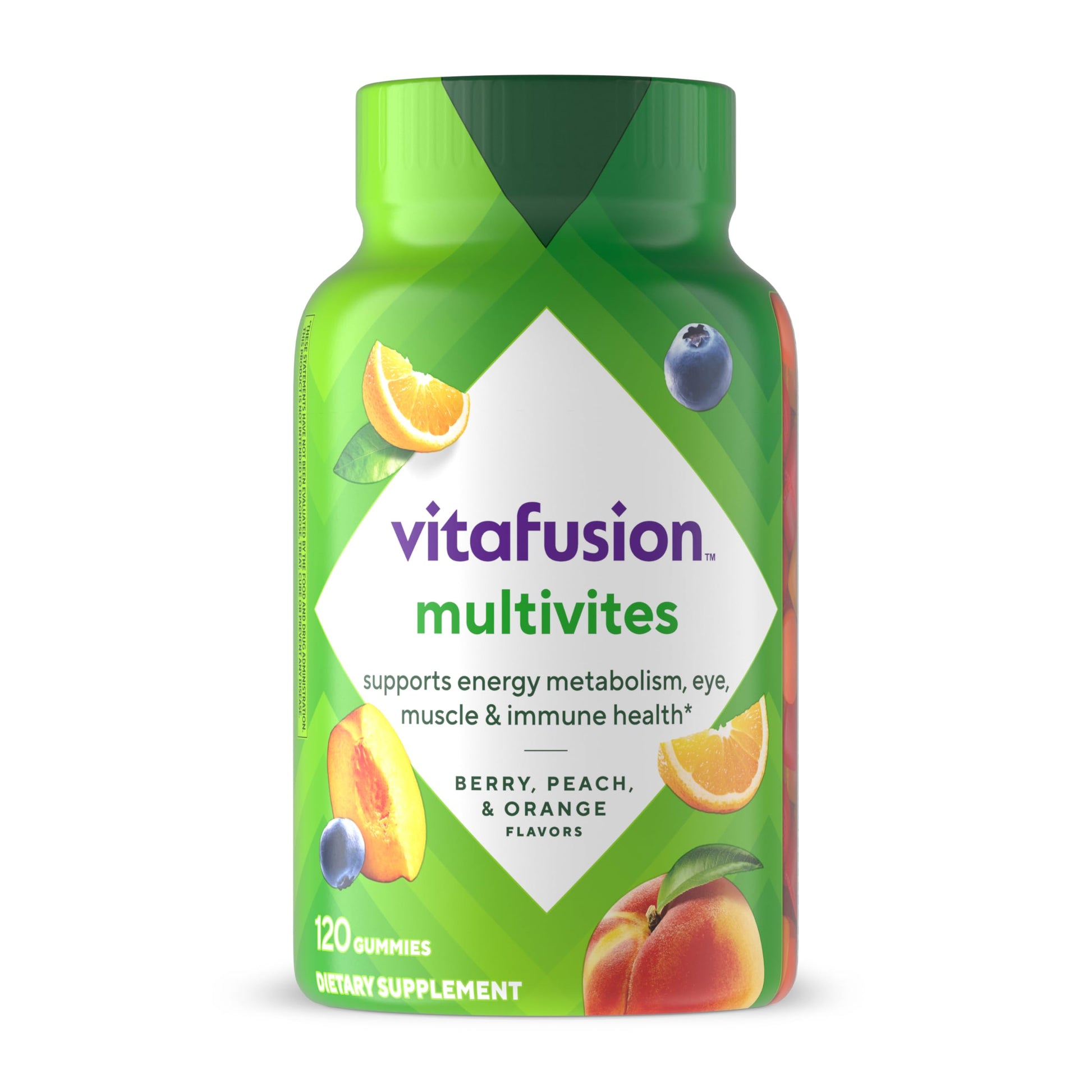Botella de vitafusion multivites con 120 gomitas