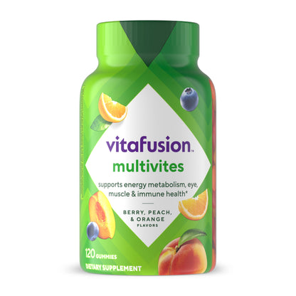 Botella de vitafusion multivites con 120 gomitas
