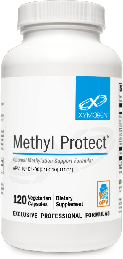 Botella XYMOGEN Methyl Protect 120 cápsulas metilación saludable