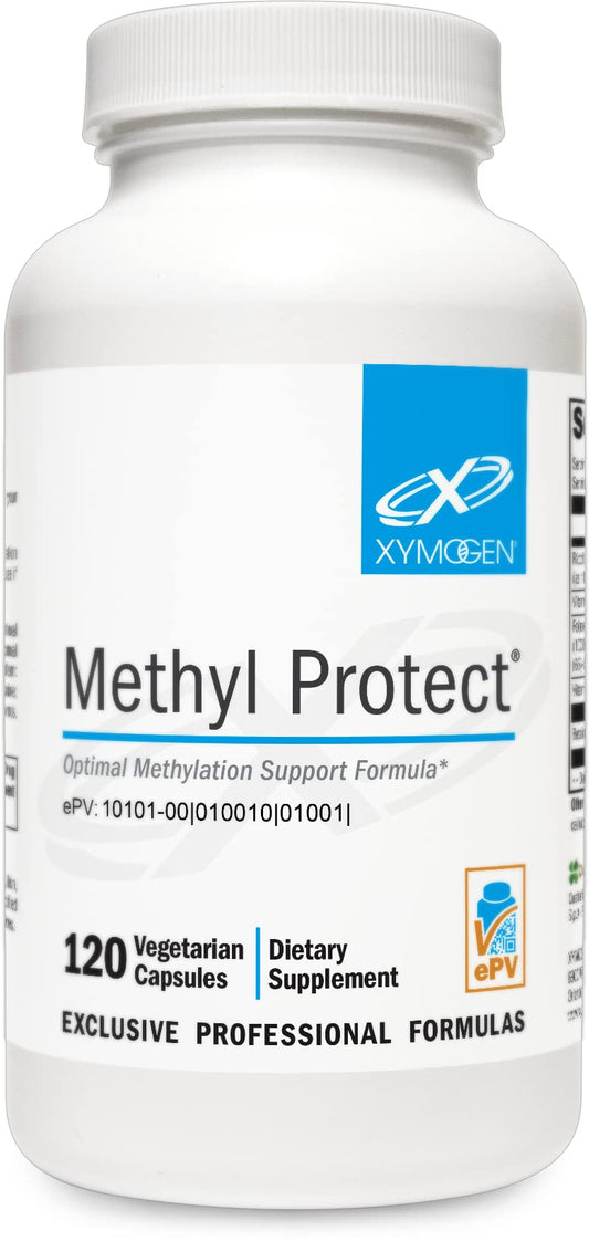 Botella XYMOGEN Methyl Protect 120 cápsulas metilación saludable