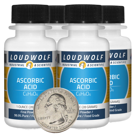 Botellas de ácido ascórbico polvo fino grado alimenticio Loudwolf