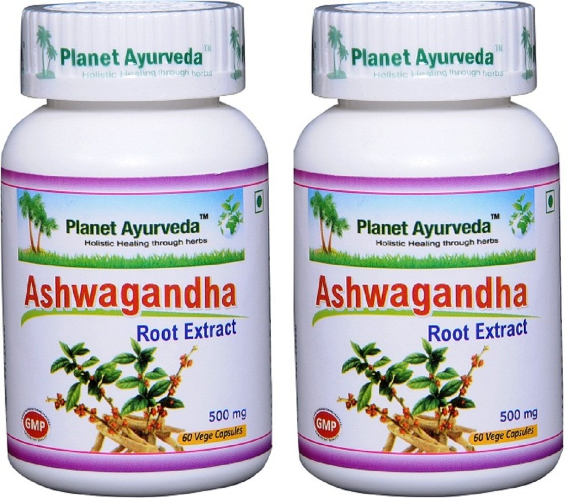 Botellas de Ashwagandha Planet Ayurveda