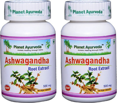 Botellas de Ashwagandha Planet Ayurveda