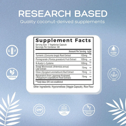 Botellas de Biofilm Complex con ingredientes naturales