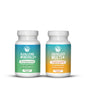 botellas de suplementos minerales y multivitaminas