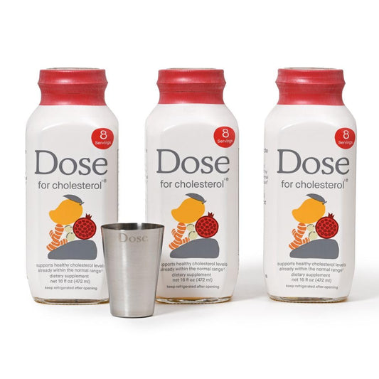 Botellas DOSE para colesterol saludable pack de 3 x 16oz
