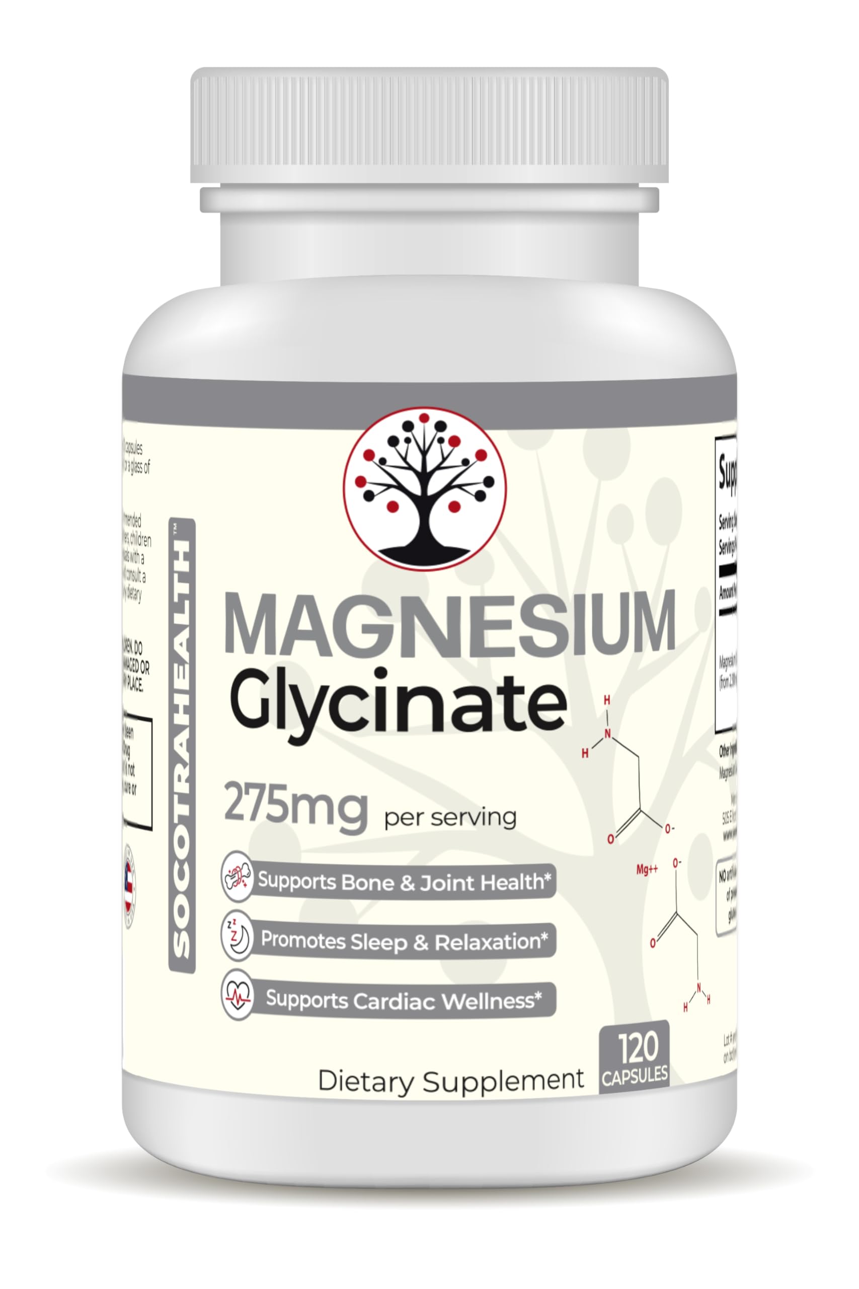 Botellas de magnesio y vitaminas Socotra Health