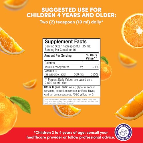 Botellas de multivitaminas y vitamina C líquida GirafKids