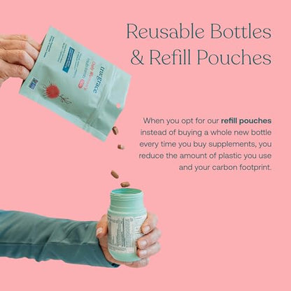 Botellas reutilizables y empaques recargables de True Grace