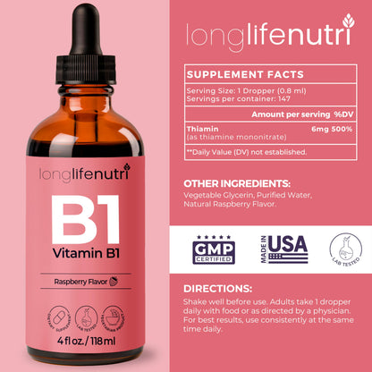 Botellas de suplemento benfotiamina y vitamina B1