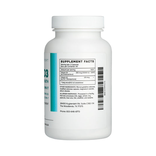 Botellas de Suplemento Nutricional K2 D3 Nurse Julli