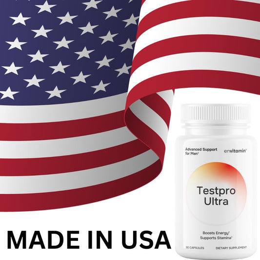botellas de Testpro Ultra multivitamínico