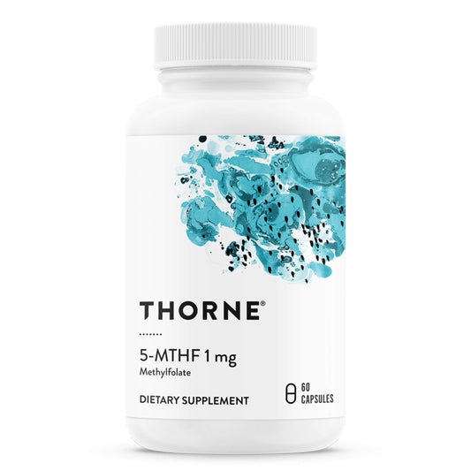 Botellas thorne suplemento 5-mthf y vitamina b12 60 porciones