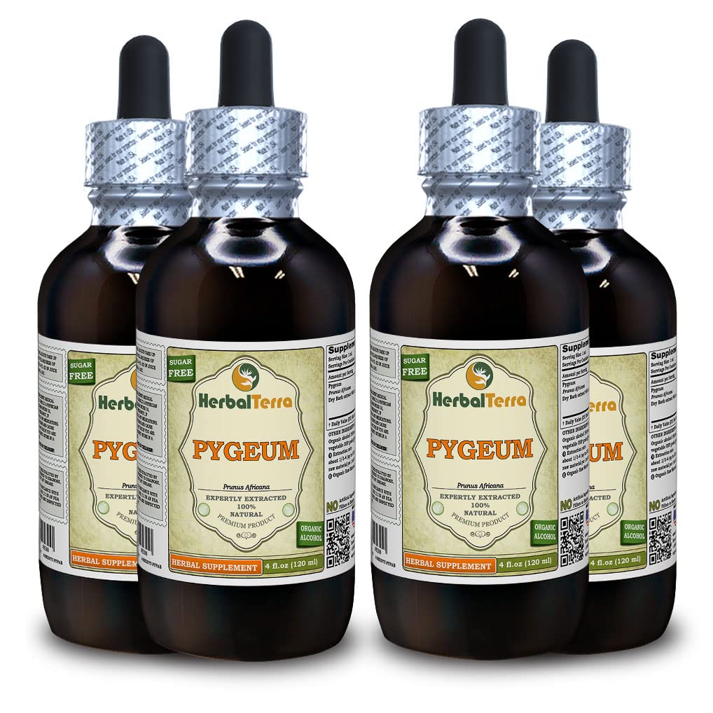 Botellas de tintura de cereza africana Pygeum HerbalTerra