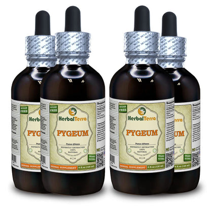 Botellas de tintura de cereza africana Pygeum HerbalTerra