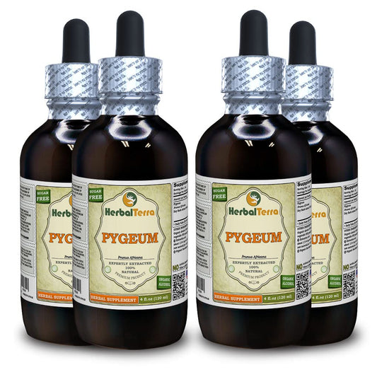 Botellas de tintura de cereza africana Pygeum HerbalTerra