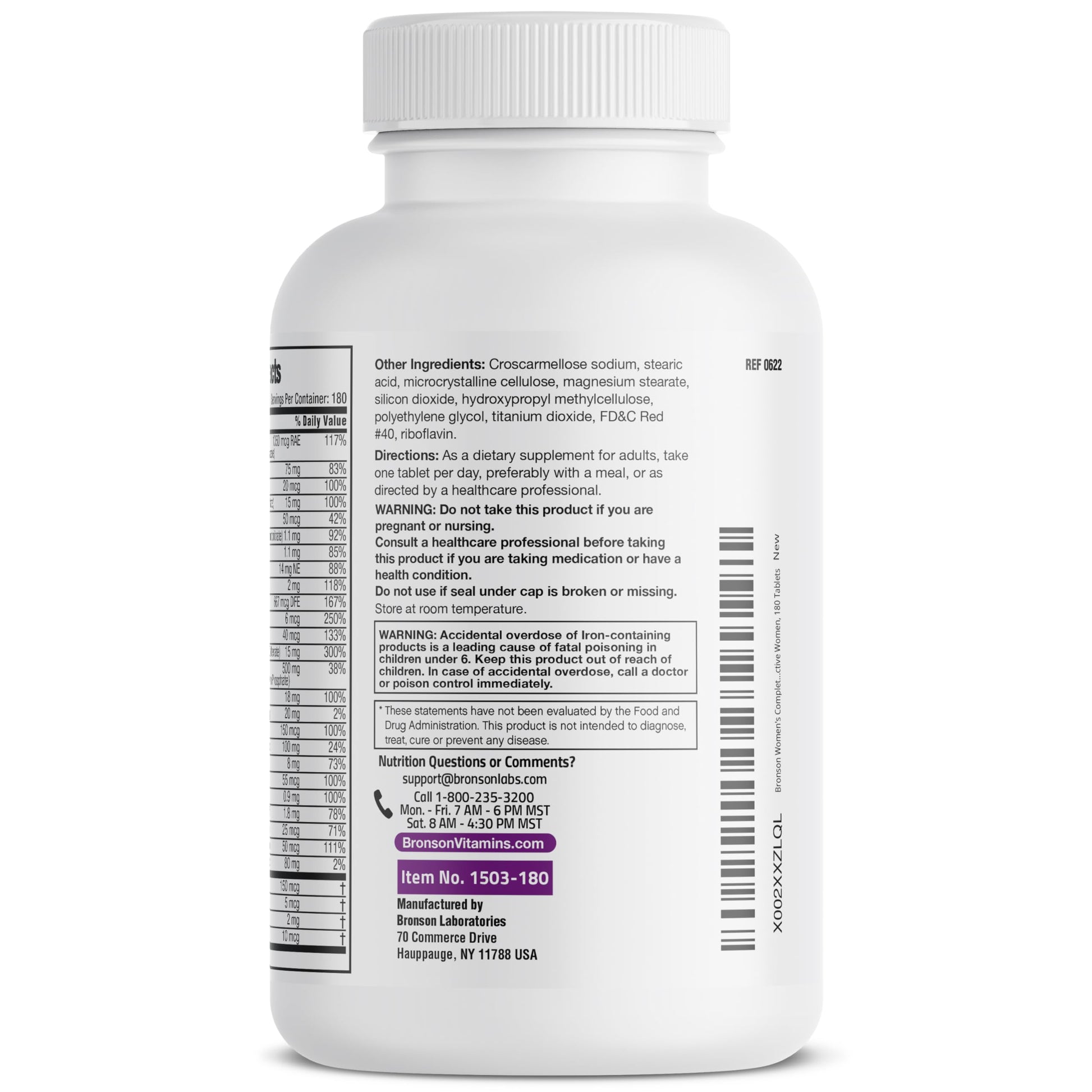bronson multivitamínico advertencias