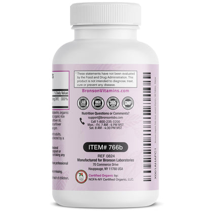Bronson suplemento vitaminas folato natural alta pureza