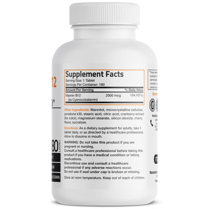 Caja Bronson Vitamina B12 shot of energy rápida disolución