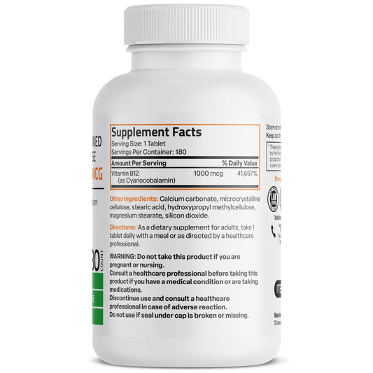 Bronson vitamina b12 tabletas liberación prolongada lado