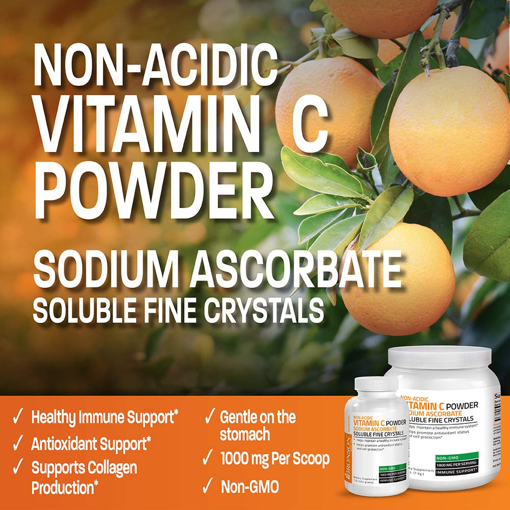 Bronson vitamina c polvo fine soluble cristal