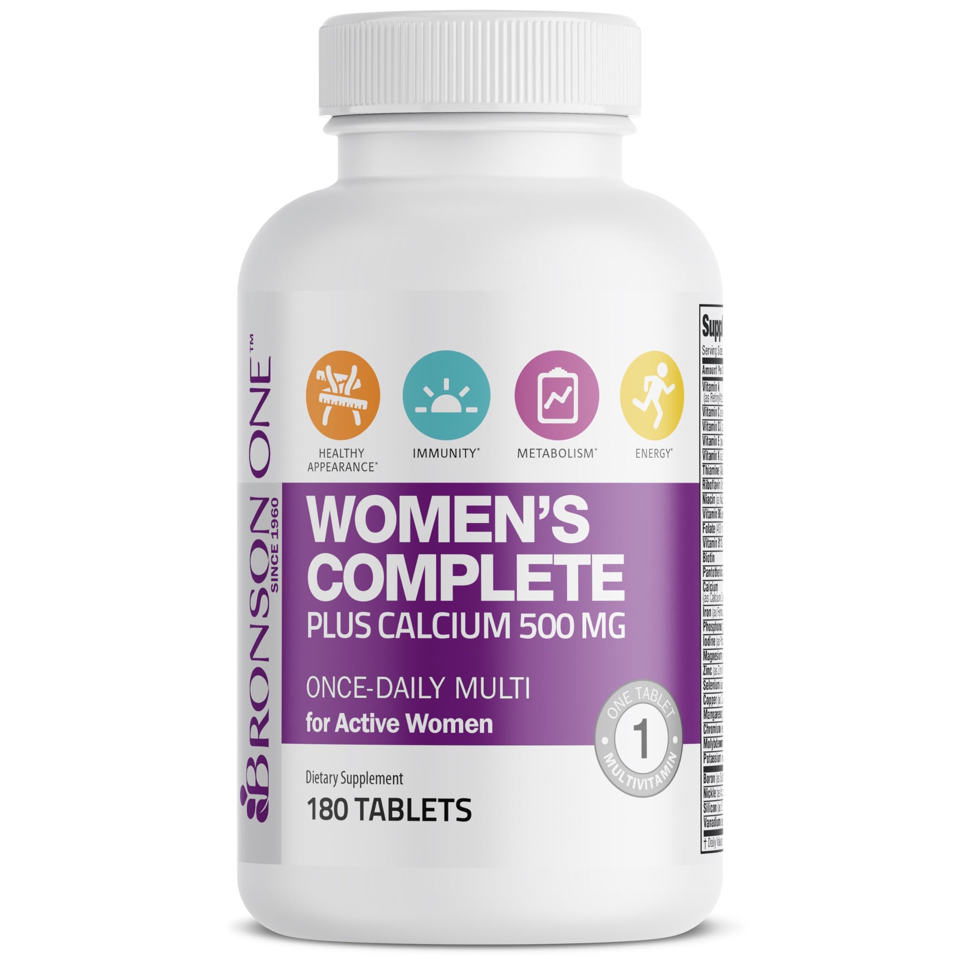 bronson vitaminas datos nutricionales