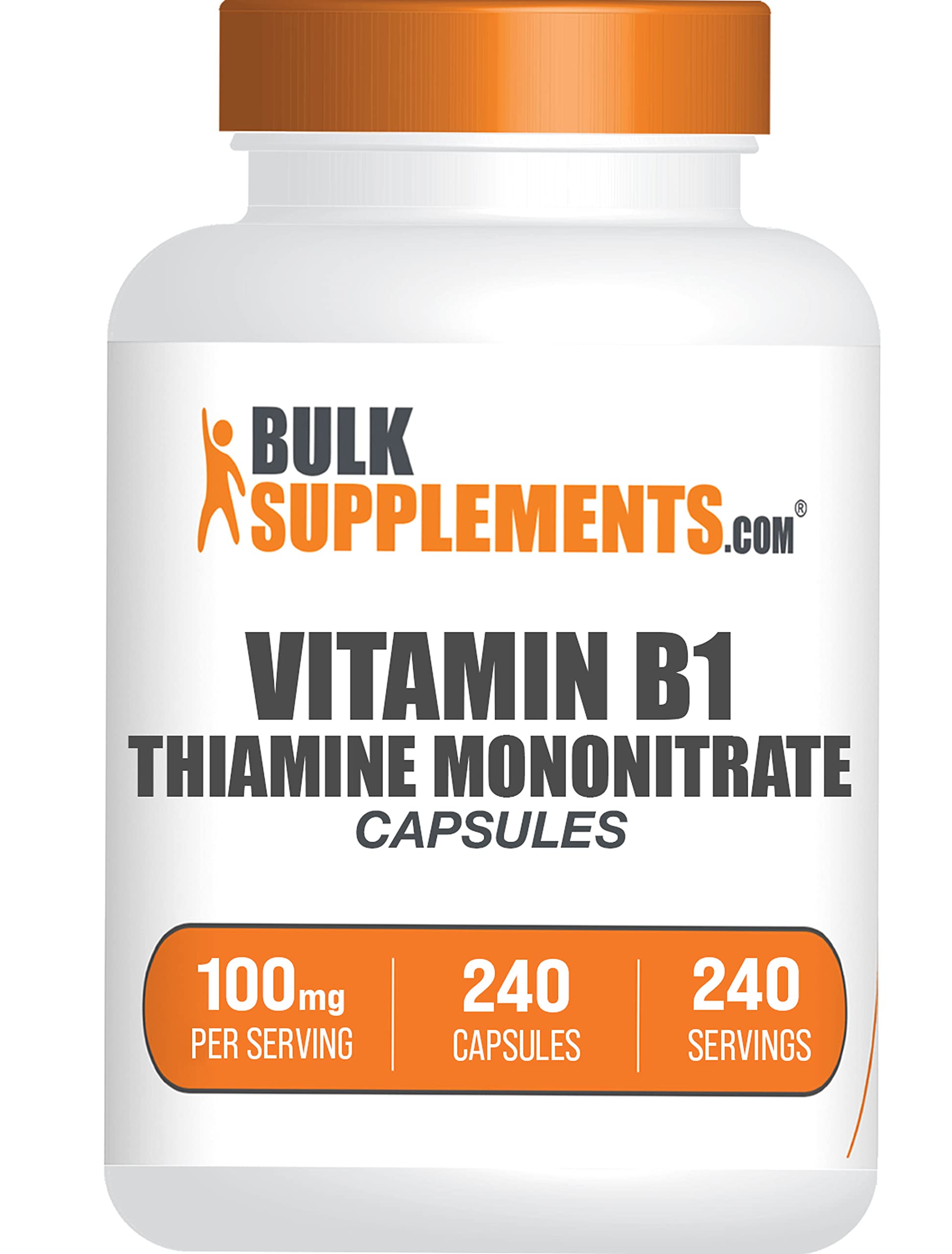 BulkSupplements cápsulas mononitrato de tiamina vitamina B1 240 unidades