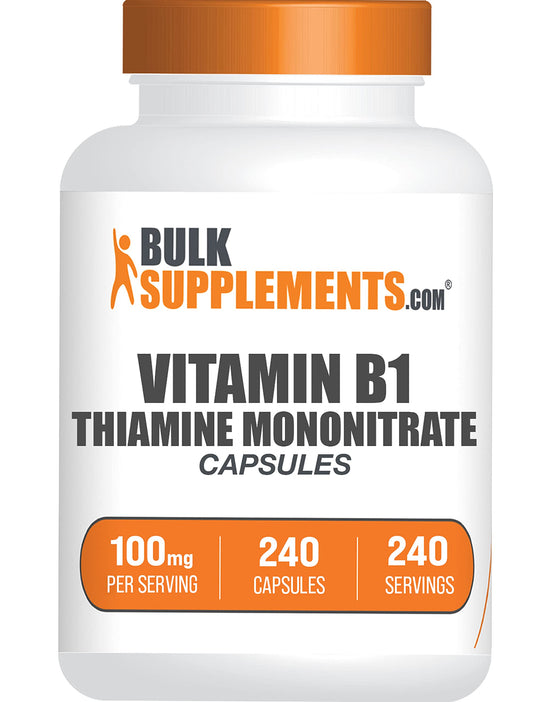 BulkSupplements cápsulas mononitrato de tiamina vitamina B1 240 unidades