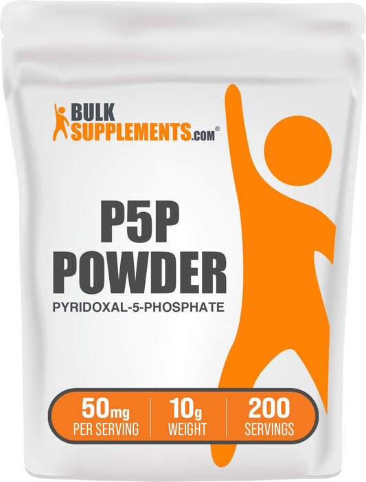 BulkSupplements piridoxal 5 fosfato polvo vitamina b6 frasco