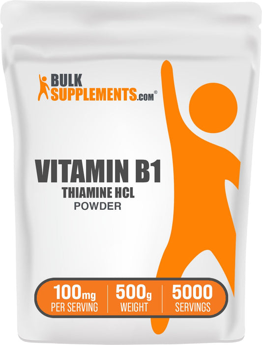 BulkSupplements polvo tiamina hcl vitamina b1 100mg sin gluten