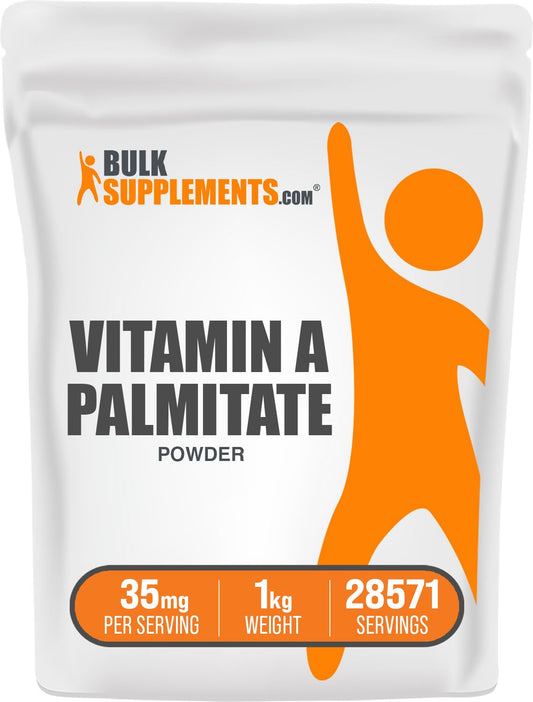 BulkSupplements polvo vitamina A palmitato 1 kilogramo sin gluten