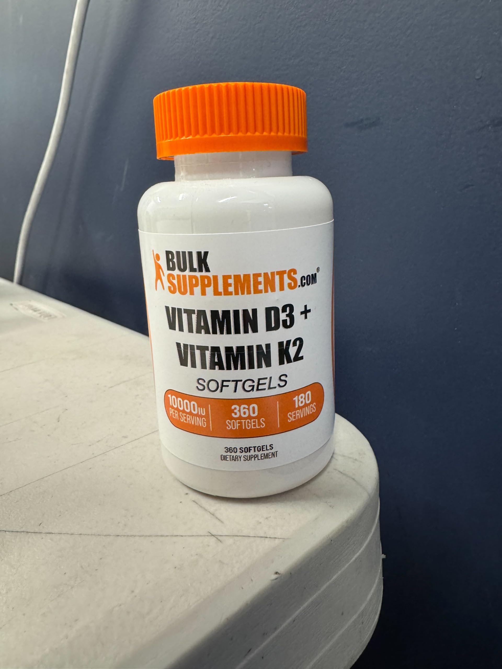 BulkSupplements suplemento vitamina D3 10000 IU K2