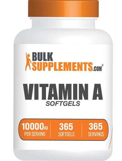 BulkSupplements vitamina a 10000 iu softgels 365 cápsulas